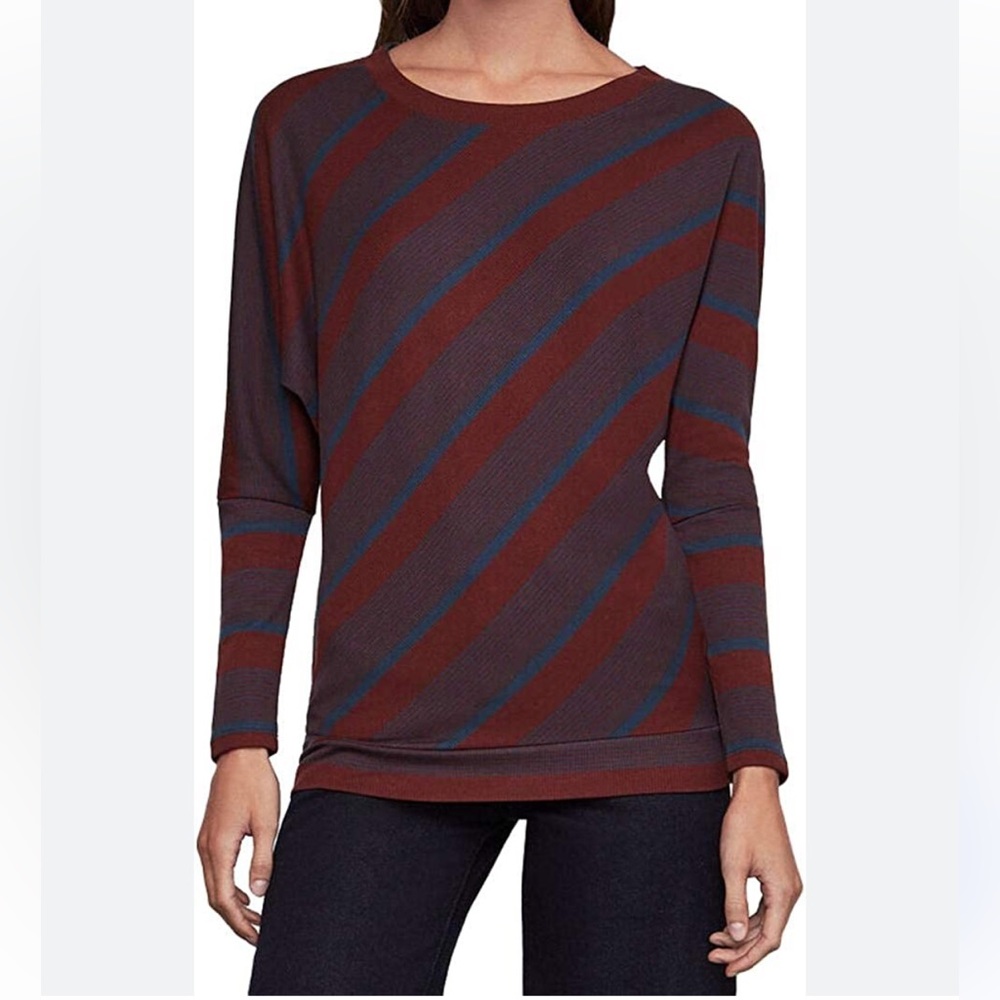 BCBGMaxAzria Boat Neck 3/4 Sleeve Top, XS